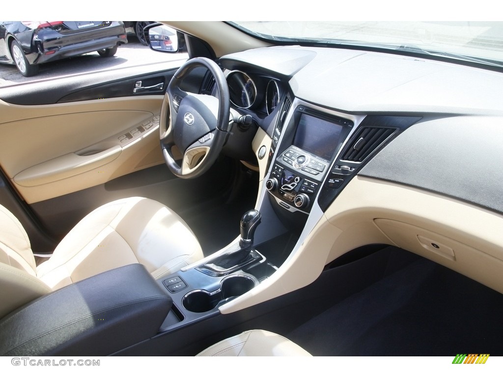 2012 Sonata Limited - Midnight Black / Camel photo #15