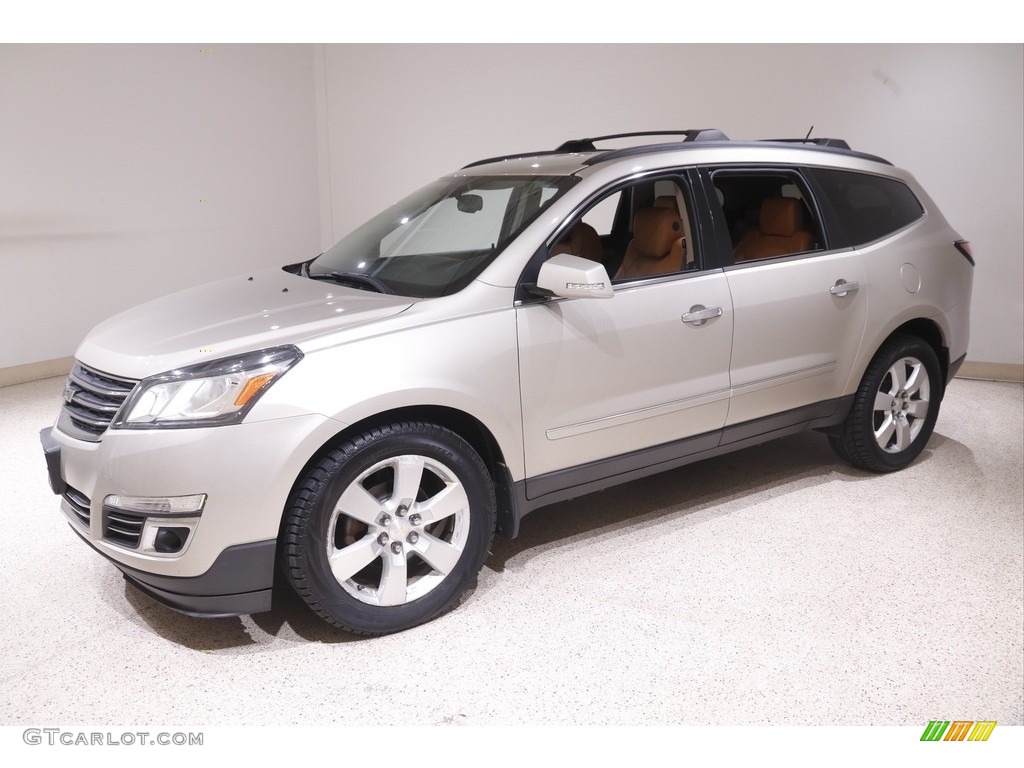 2013 Traverse LTZ AWD - Champagne Silver Metallic / Ebony/Mojave photo #3