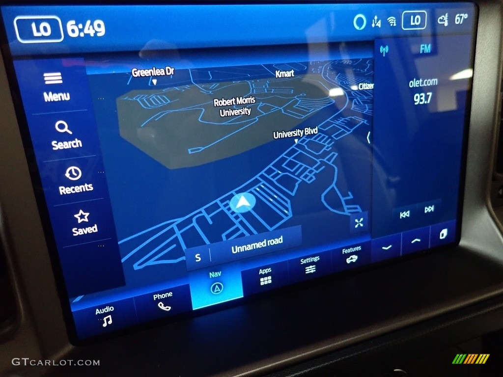 2022 Ford Bronco Outer Banks 4x4 4-Door Navigation Photo #144320995