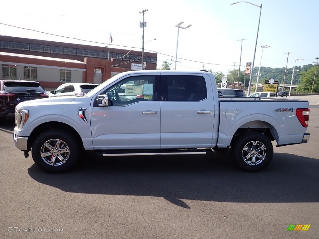 2022 F150 Lariat SuperCrew 4x4 - Space White Metallic / Black photo #5