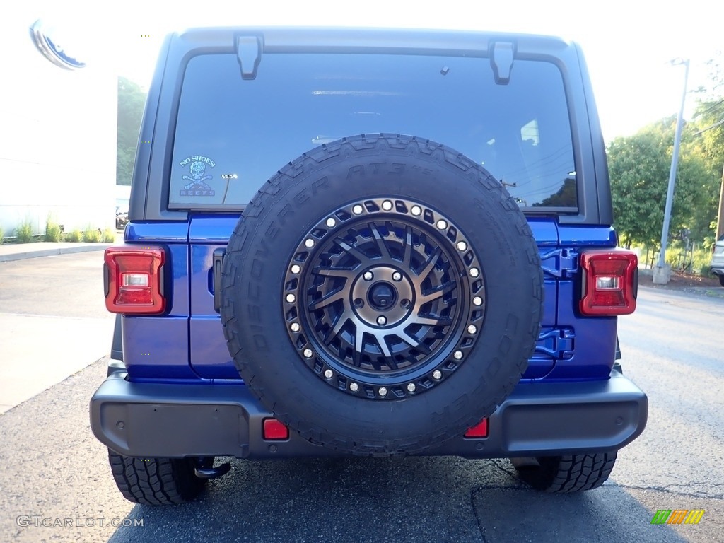 2020 Wrangler Unlimited Altitude 4x4 - Ocean Blue Metallic / Black photo #3