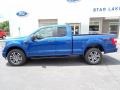 2022 Atlas Blue Metallic Ford F150 STX SuperCab 4x4  photo #2