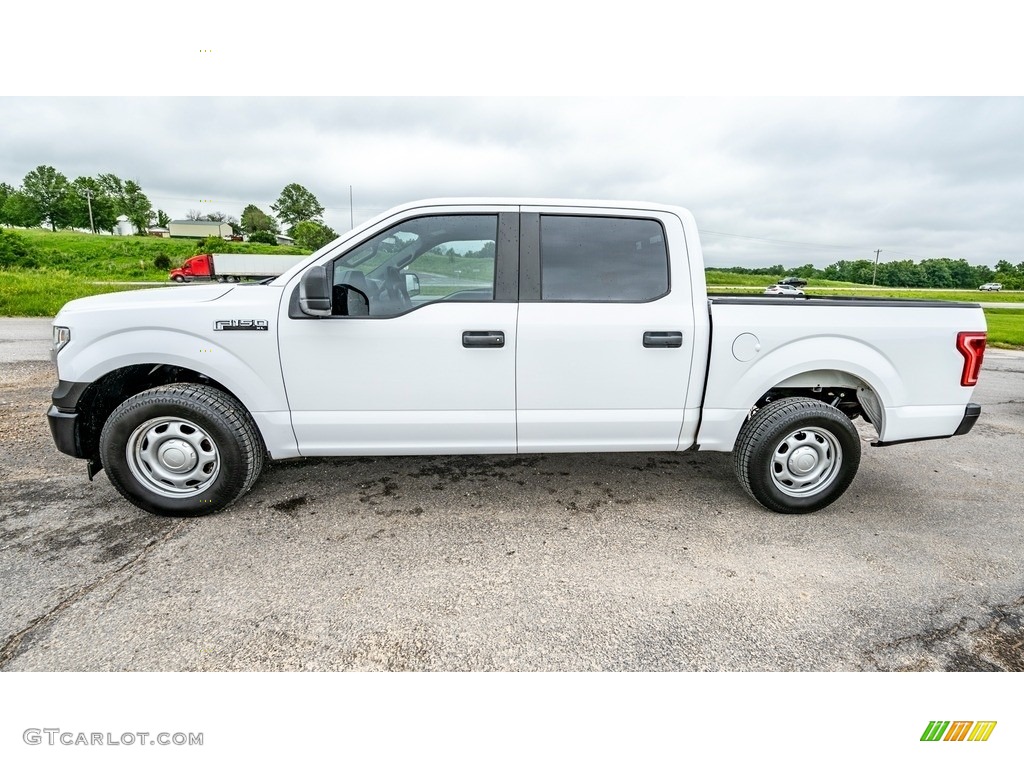 2017 F150 XL SuperCrew - Oxford White / Earth Gray photo #7