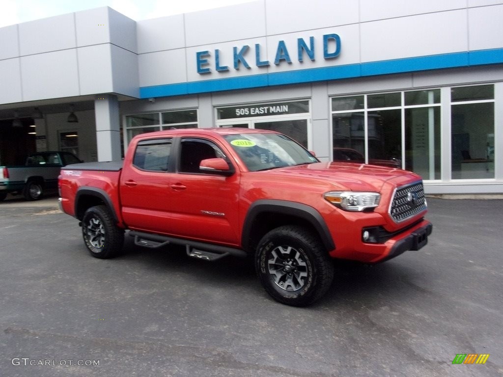 2018 Tacoma TRD Sport Double Cab 4x4 - Inferno / Black photo #1
