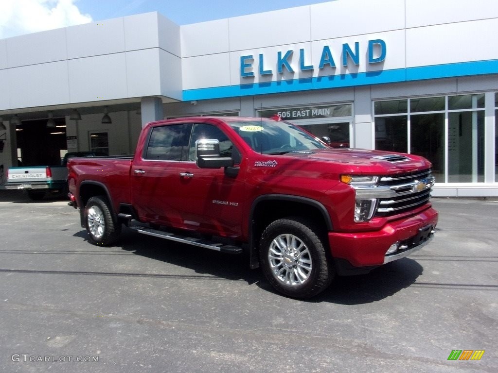 2022 Silverado 2500HD High Country Crew Cab 4x4 - Cherry Red Tintcoat / Jet Black/­Umber photo #1