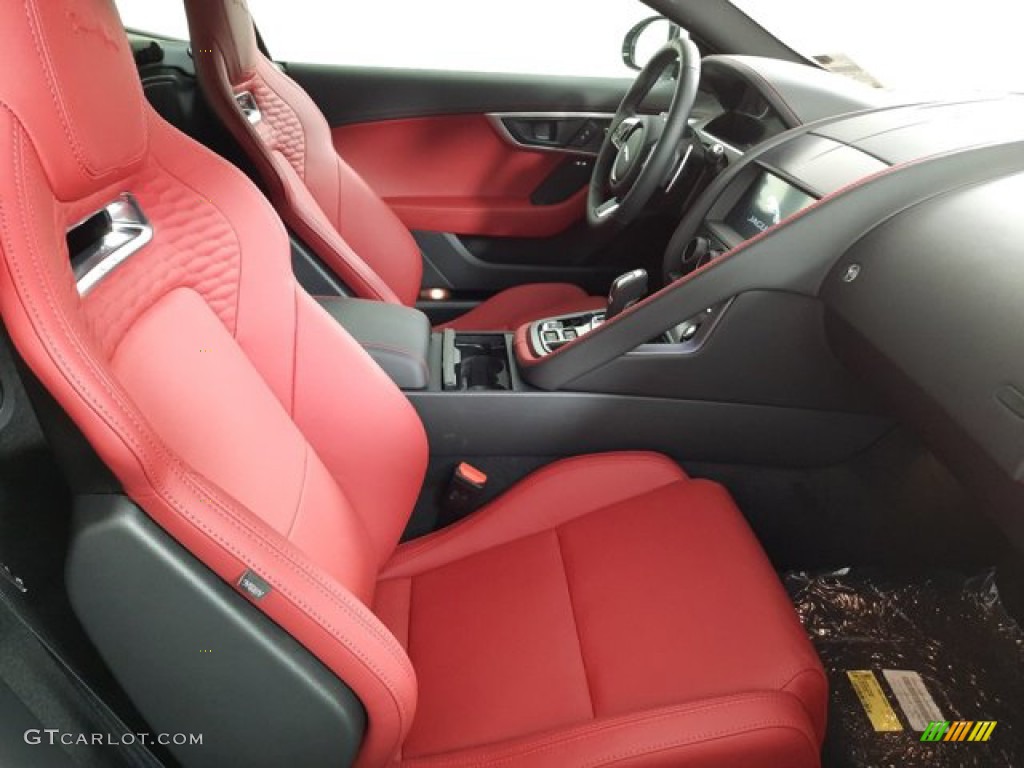 2023 F-TYPE P450 AWD R-Dynamic Coupe - Fuji White / Mars Red/Flame Red Stitching photo #3