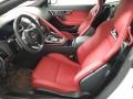 Mars Red/Flame Red Stitching Front Seat Photo for 2023 Jaguar F-TYPE #144325647