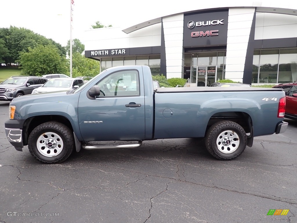 2012 Sierra 1500 Regular Cab 4x4 - Stealth Gray Metallic / Dark Titanium photo #2