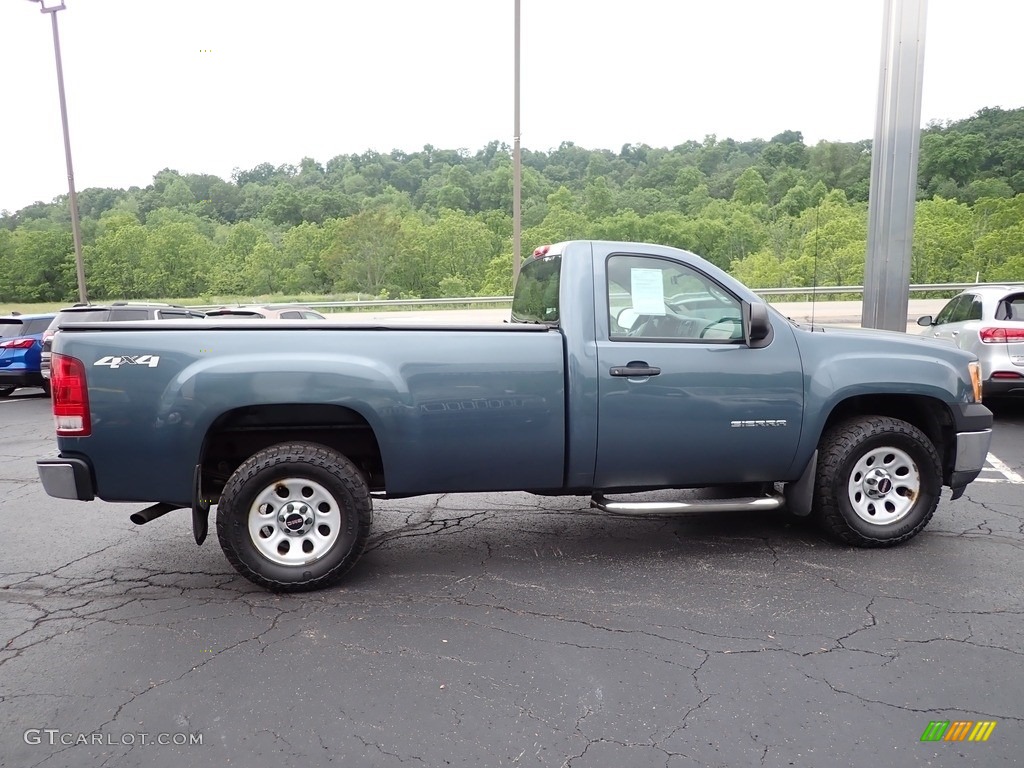 2012 Sierra 1500 Regular Cab 4x4 - Stealth Gray Metallic / Dark Titanium photo #8