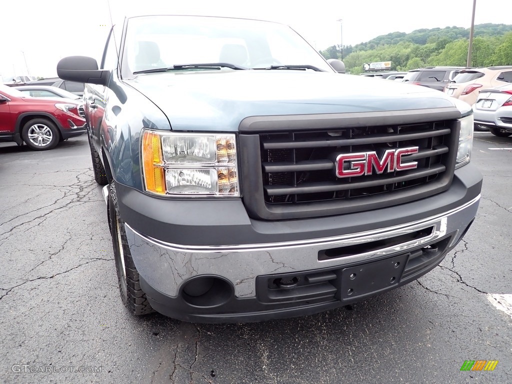 2012 Sierra 1500 Regular Cab 4x4 - Stealth Gray Metallic / Dark Titanium photo #10
