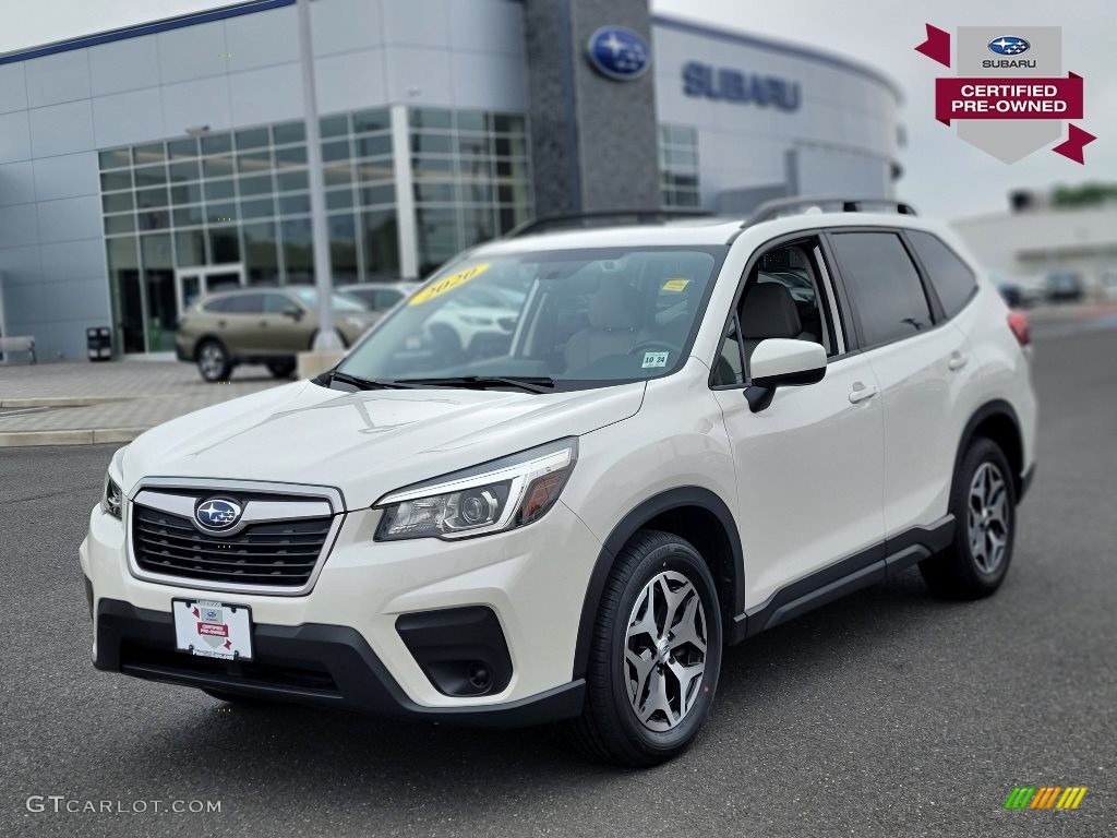 Crystal White Pearl Subaru Forester