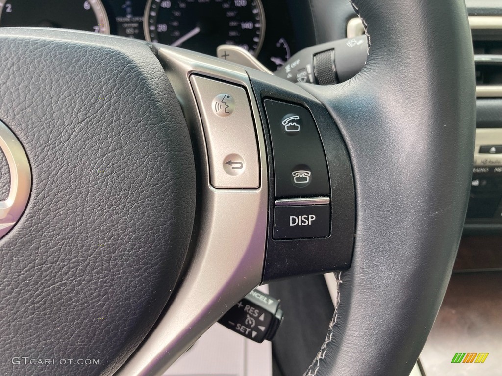 2015 Lexus GS 350 Sedan Light Gray Steering Wheel Photo #144327115