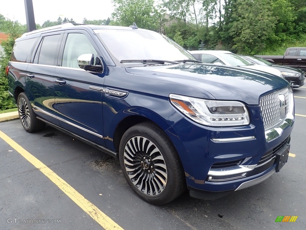 Rhapsody Blue 2020 Lincoln Navigator L Black Label 4x4 Exterior Photo #144327553