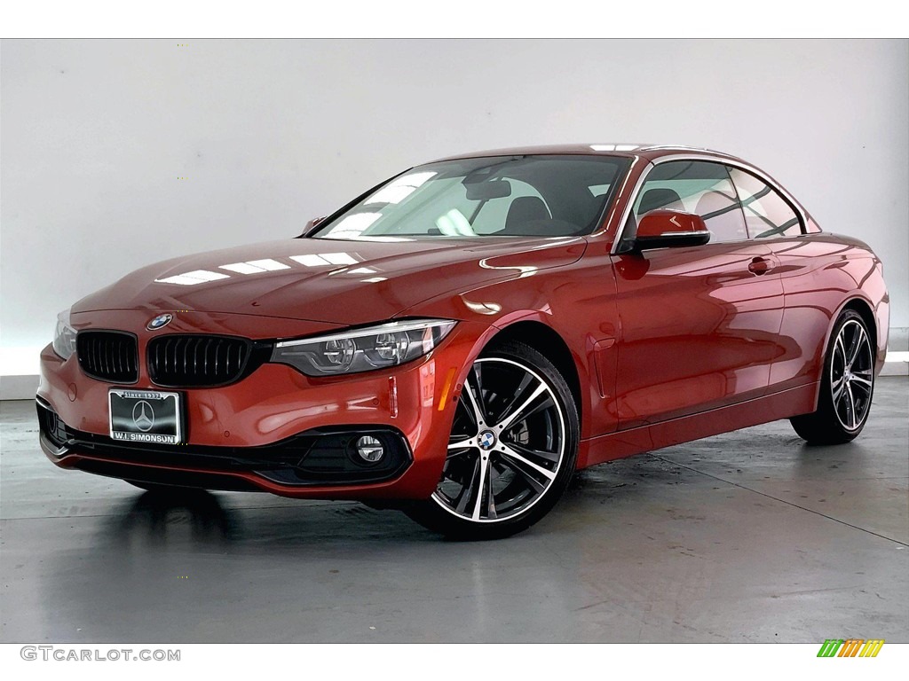 Sunset Orange Metallic 2020 BMW 4 Series 430i Convertible Exterior Photo #144327997