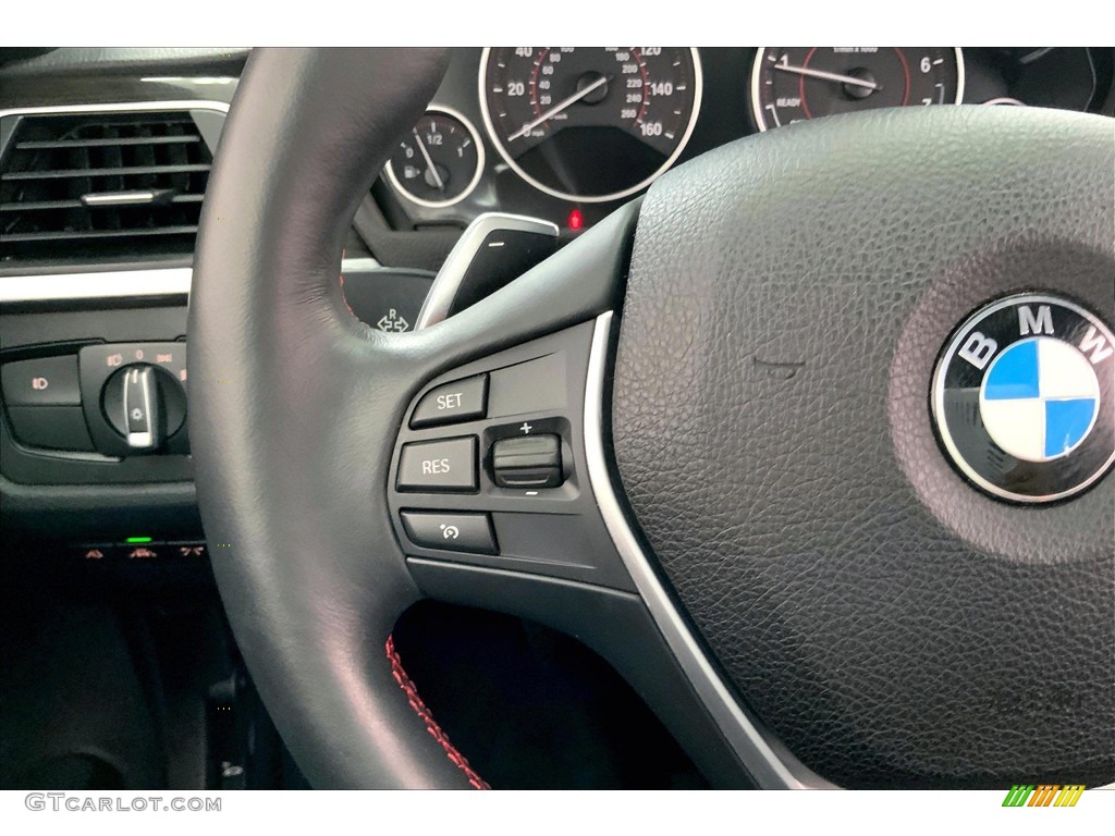 2020 BMW 4 Series 430i Convertible Black Steering Wheel Photo #144328244