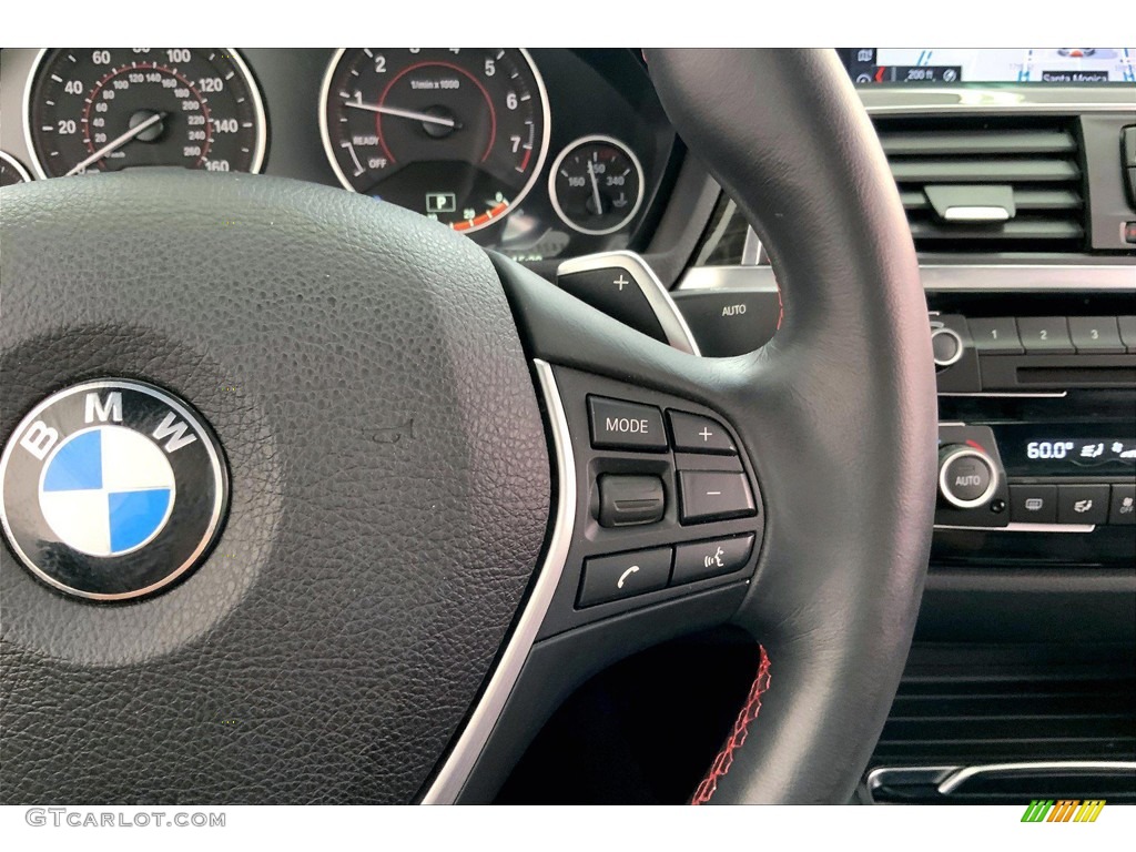 2020 BMW 4 Series 430i Convertible Black Steering Wheel Photo #144328267