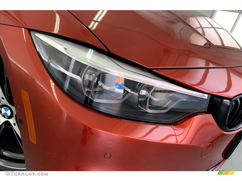 2020 4 Series 430i Convertible - Sunset Orange Metallic / Black photo #28