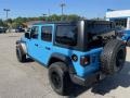 2021 Hydro Blue Pearl Jeep Wrangler Unlimited Willys 4x4  photo #2