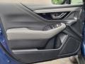 Slate Black 2022 Subaru Outback Onyx Edition XT Door Panel