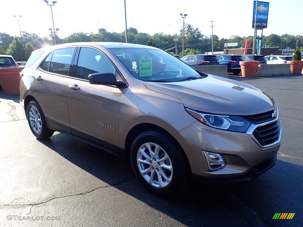 2019 Equinox LS - Sandy Ridge Metallic / Medium Ash Gray photo #11