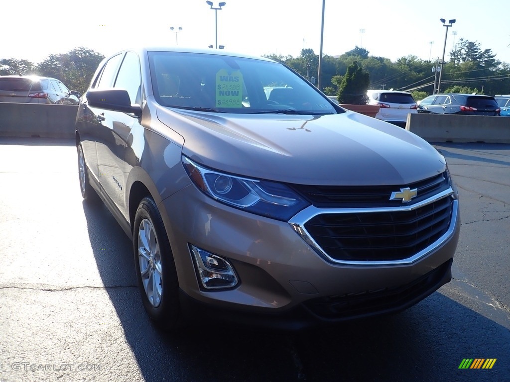 2019 Equinox LS - Sandy Ridge Metallic / Medium Ash Gray photo #12