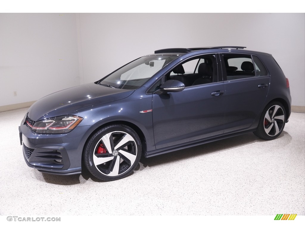 Dark Iron Blue Metallic 2019 Volkswagen Golf GTI SE Exterior Photo #144332653