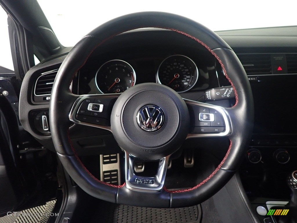 2019 Golf GTI SE - Deep Black Pearl / Titan Black photo #28