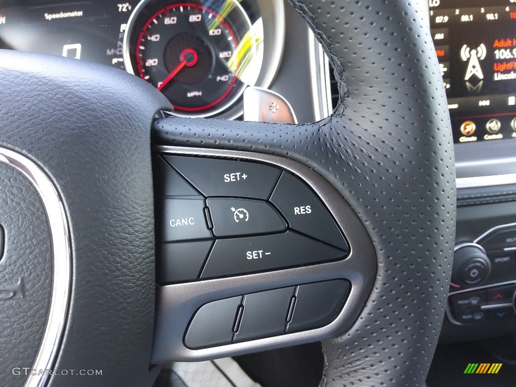 2022 Dodge Charger GT Plus Black Steering Wheel Photo #144334957