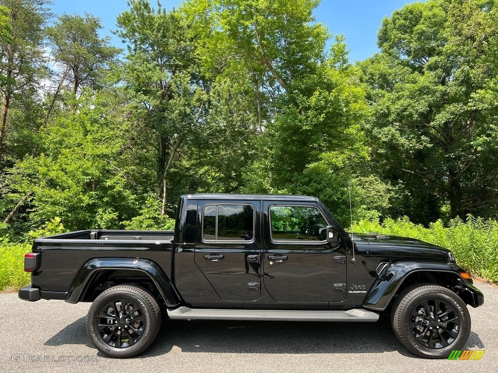 Black 2022 Jeep Gladiator High Altitude 4x4 Exterior Photo #144335350