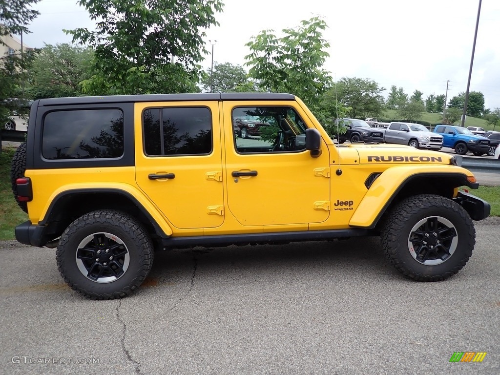 2018 Wrangler Unlimited Rubicon 4x4 - Hellayella / Black photo #4