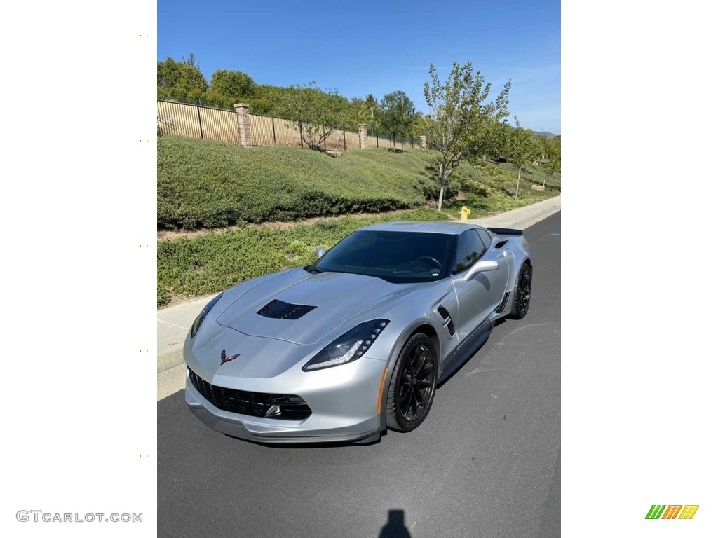 2017 Corvette Grand Sport Coupe - Blade Silver Metallic / Jet Black photo #2