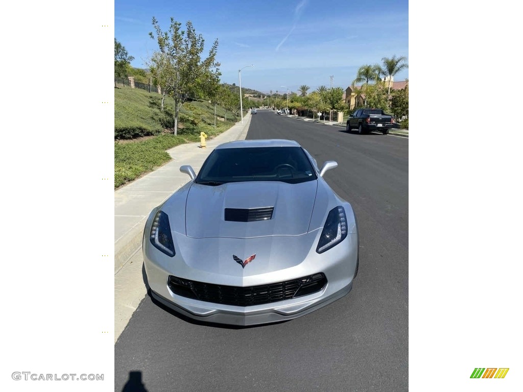 2017 Corvette Grand Sport Coupe - Blade Silver Metallic / Jet Black photo #3