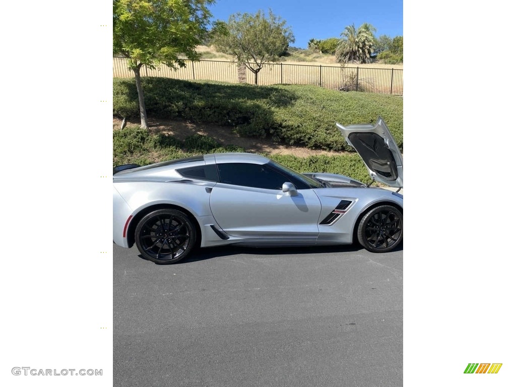 2017 Corvette Grand Sport Coupe - Blade Silver Metallic / Jet Black photo #6