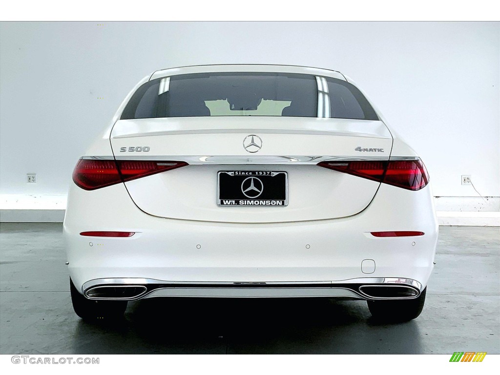 2022 S 500 4Matic Sedan - Cashmere White Magno (Matte) / Black photo #3