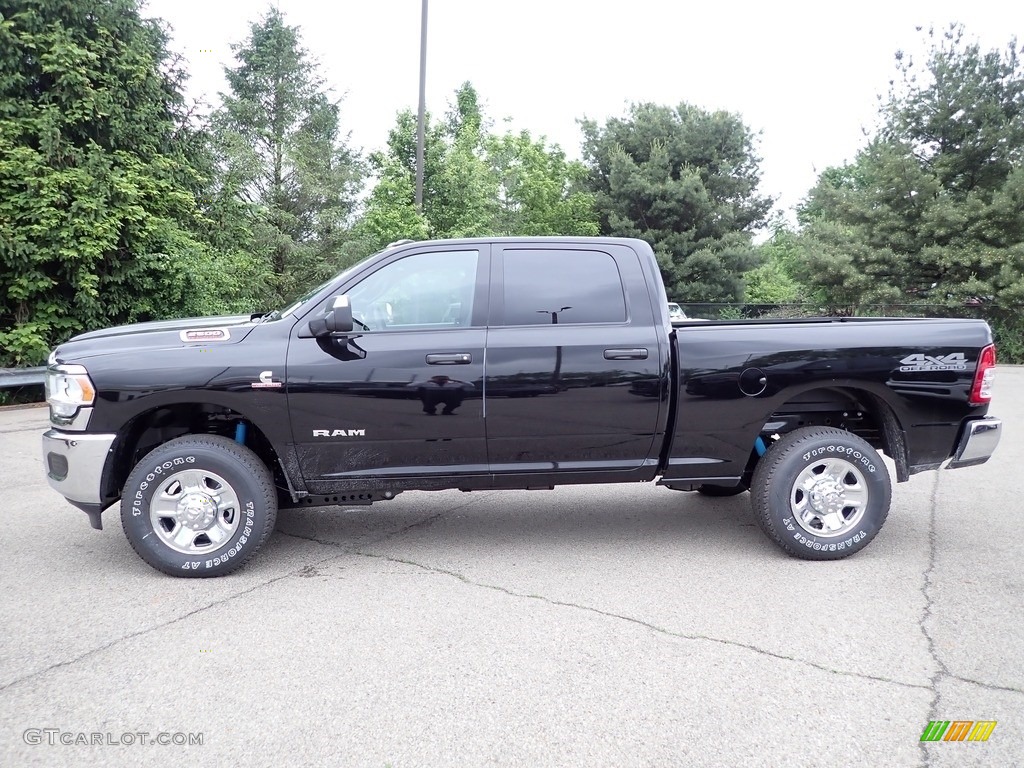 Diamond Black Crystal Pearl 2022 Ram 2500 Tradesman Crew Cab 4x4 Exterior Photo #144339280