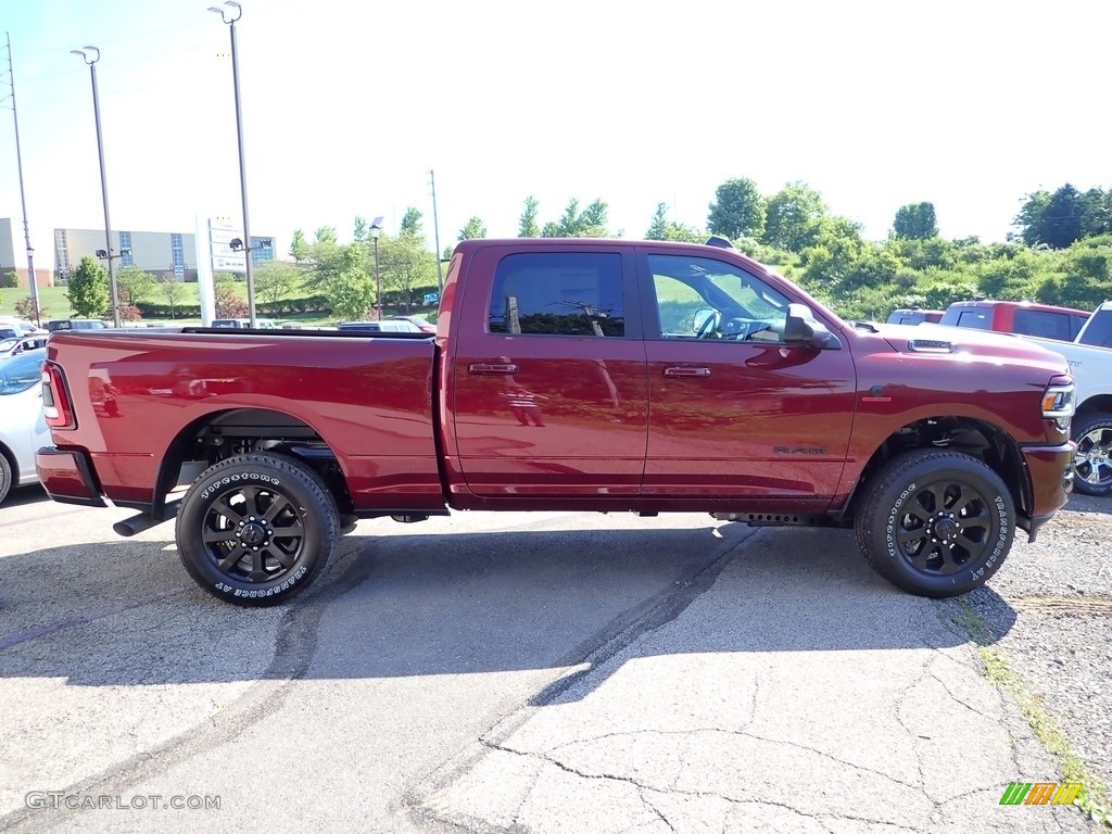 2022 2500 Big Horn Crew Cab Night Edition 4x4 - Delmonico Red Pearl / Black photo #5