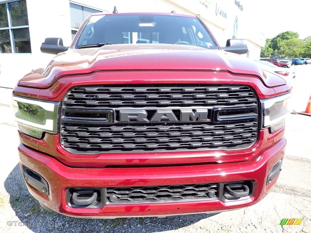 2022 2500 Big Horn Crew Cab Night Edition 4x4 - Delmonico Red Pearl / Black photo #7