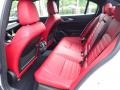 2022 Alfa Romeo Giulia Black/Red Interior Rear Seat Photo