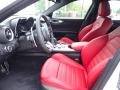 2022 Alfa Romeo Giulia Black/Red Interior Front Seat Photo