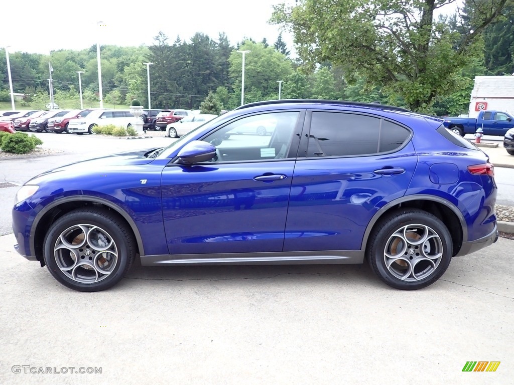 2022 Stelvio Ti AWD - Anodized Blue Metallic / Black photo #2