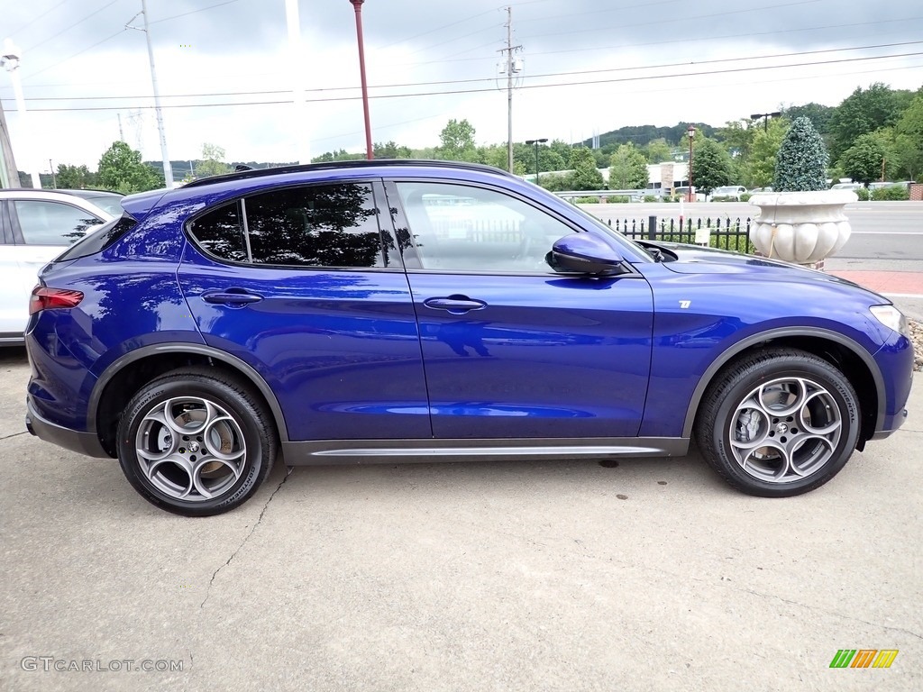 2022 Stelvio Ti AWD - Anodized Blue Metallic / Black photo #6