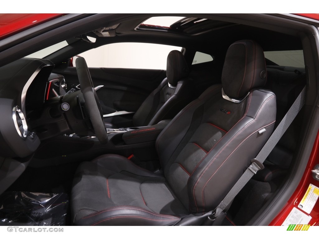 Jet Black Interior 2021 Chevrolet Camaro ZL1 Coupe Photo #144341644