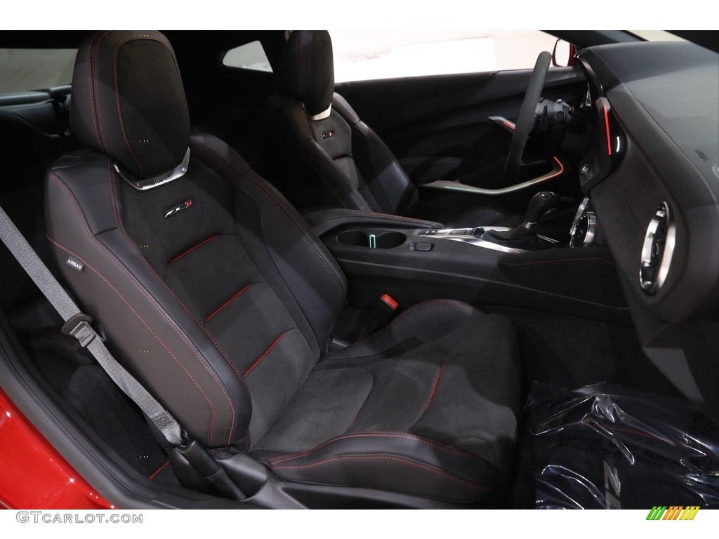 Jet Black Interior 2021 Chevrolet Camaro ZL1 Coupe Photo #144341784