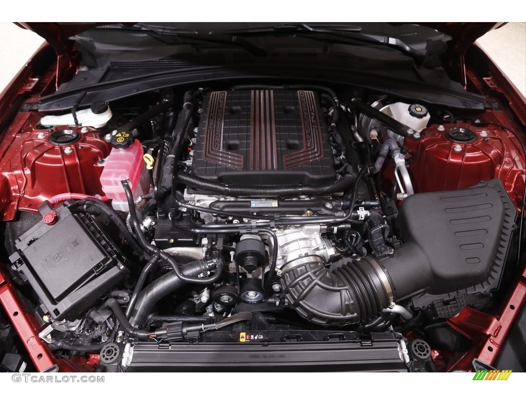 2021 Chevrolet Camaro ZL1 Coupe 6.2 Liter Supercharged DI OHV 16-Valve VVT LT4 V8 Engine Photo #144341830