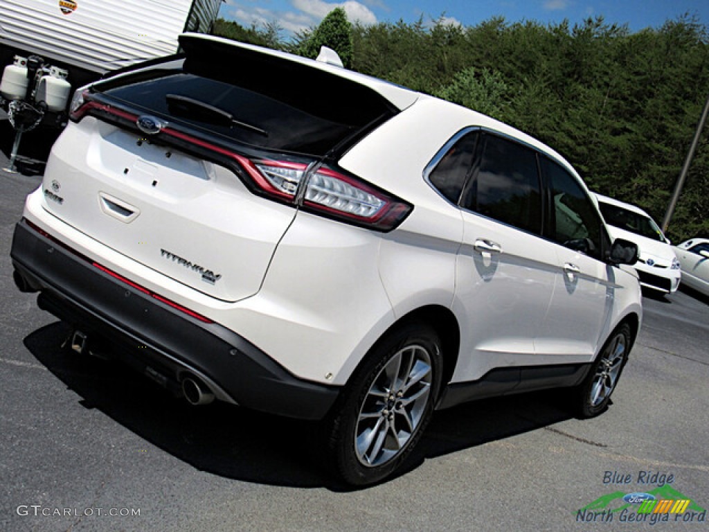 2015 Edge Titanium AWD - White Platinum Metallic / Ceramic photo #28