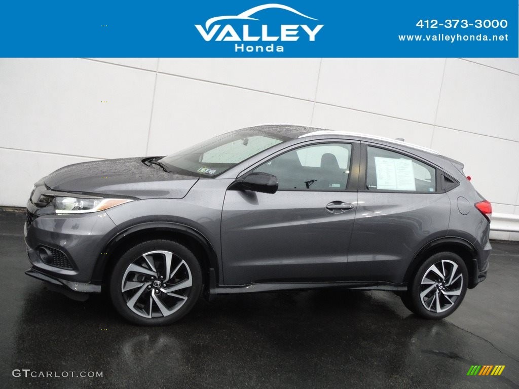 2019 HR-V Sport AWD - Modern Steel Metallic / Black photo #2