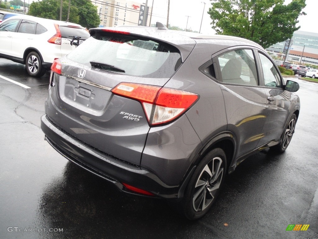 2019 HR-V Sport AWD - Modern Steel Metallic / Black photo #6