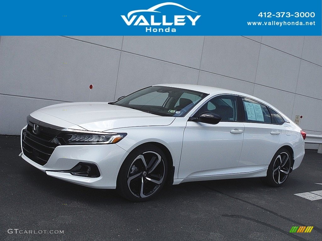 2021 Accord Sport SE - Platinum White Pearl / Black photo #1