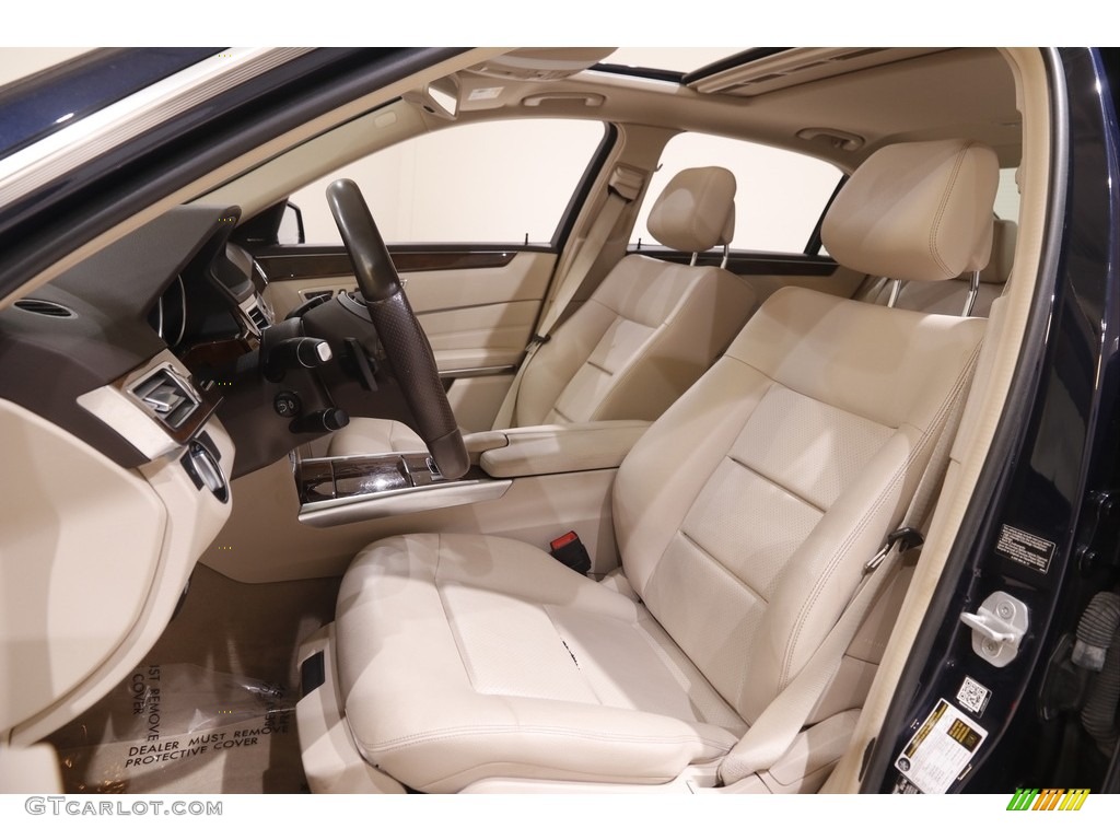 2014 E 350 4Matic Sport Sedan - Lunar Blue Metallic / Silk Beige/Espresso Brown photo #5
