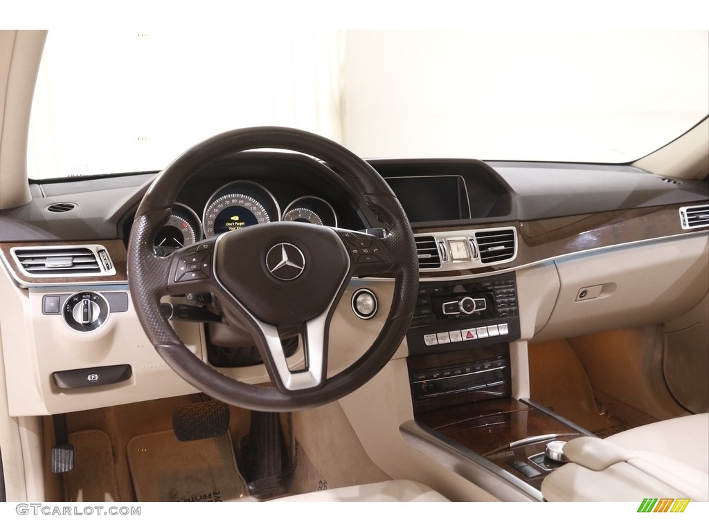 2014 E 350 4Matic Sport Sedan - Lunar Blue Metallic / Silk Beige/Espresso Brown photo #6